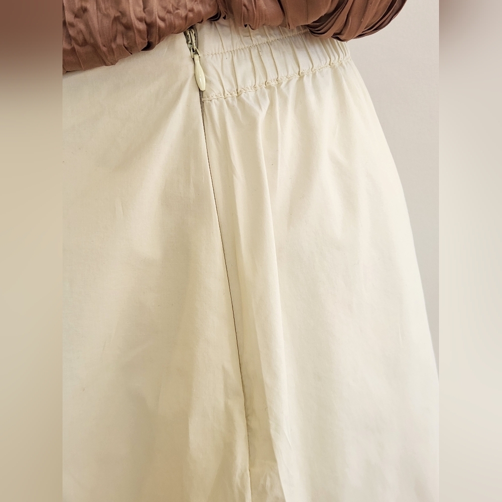 || REBECCA TAYLOR || Skorts cream knotted front cotton sz 6 - Picture 8 of 11